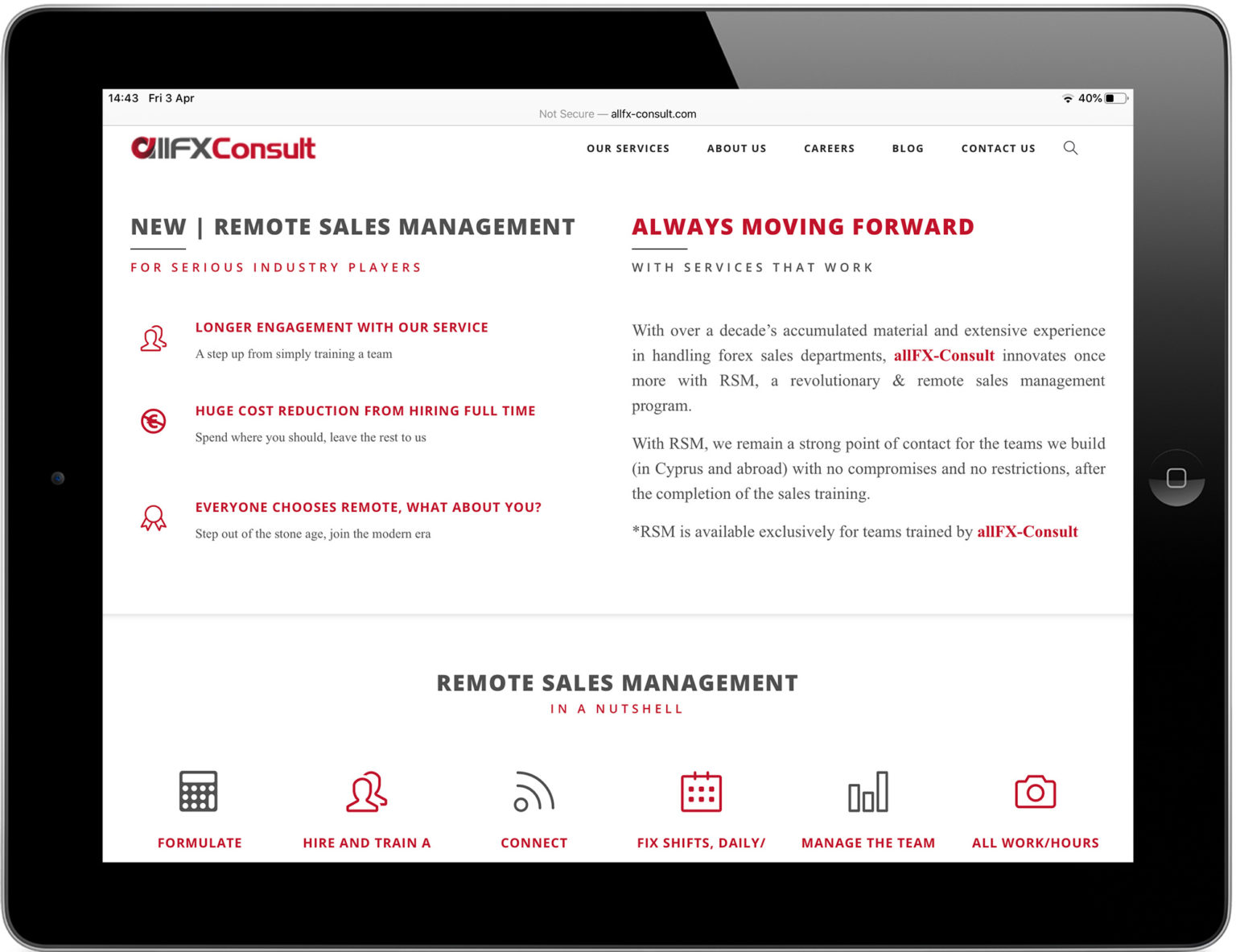 Remote Sales Management RSM With AllFX Consult