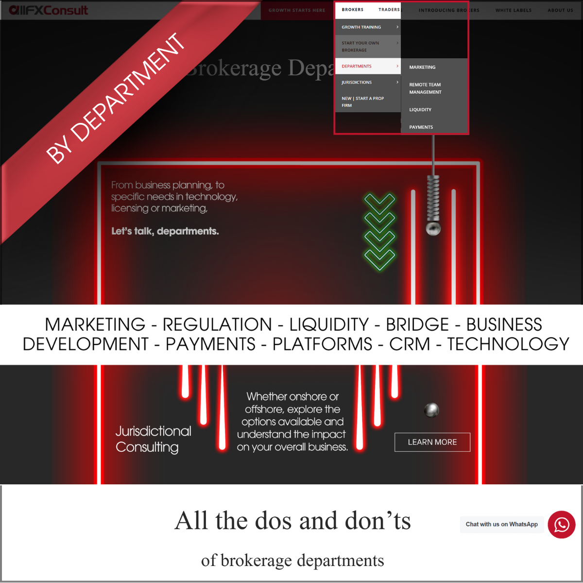 Search by brokerage department with allFX-Consult. Forex consulting at its best