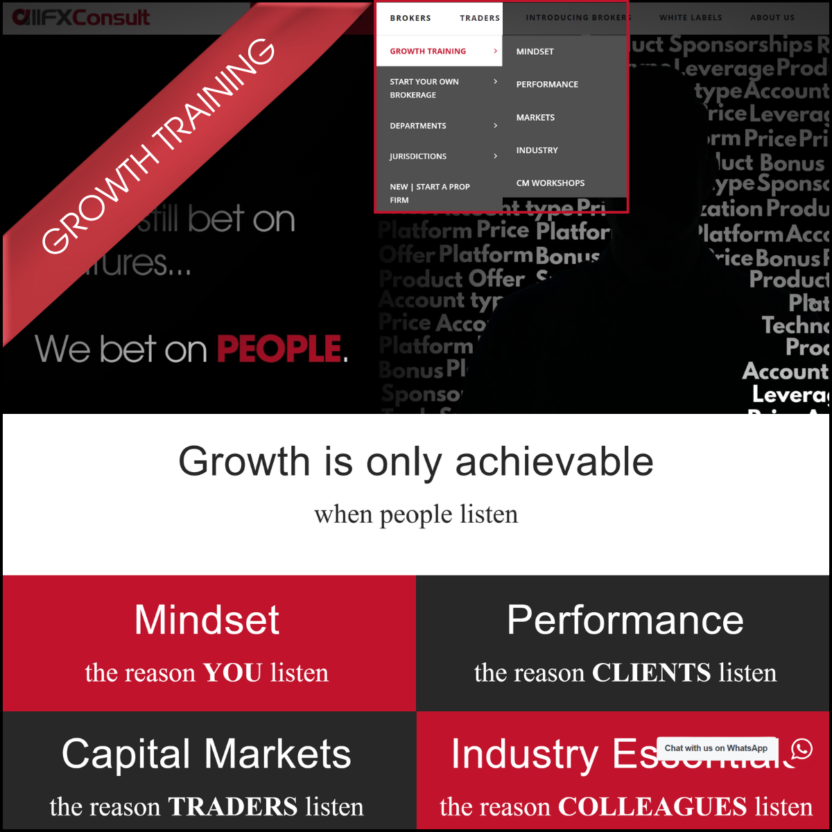 Growth training for performance teams in the FX space, with allFX-Consult