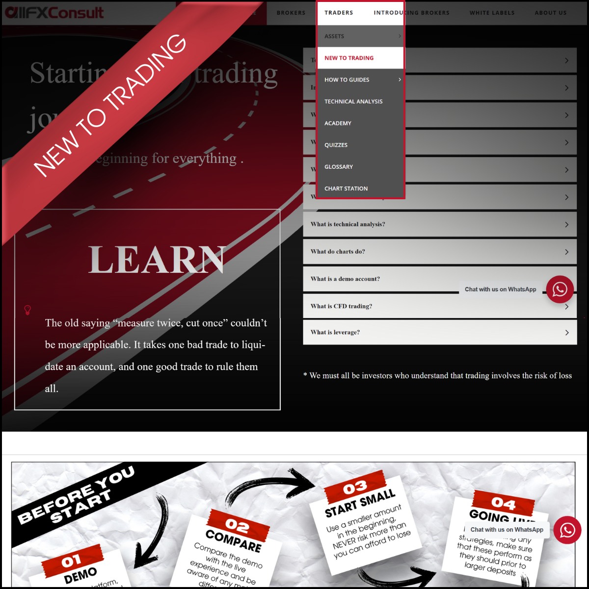 Learn the basis of trading with allFX-Consult