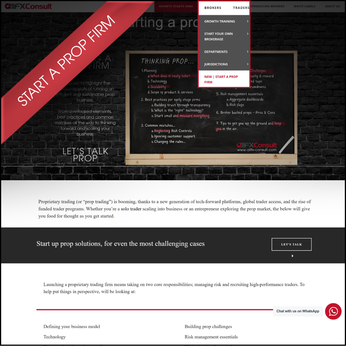 Start a prop firm with allFX-Consult
