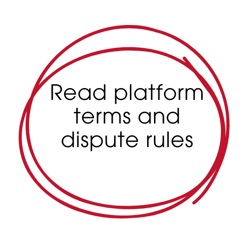 Read the broker's terms and conditions on prediction markets